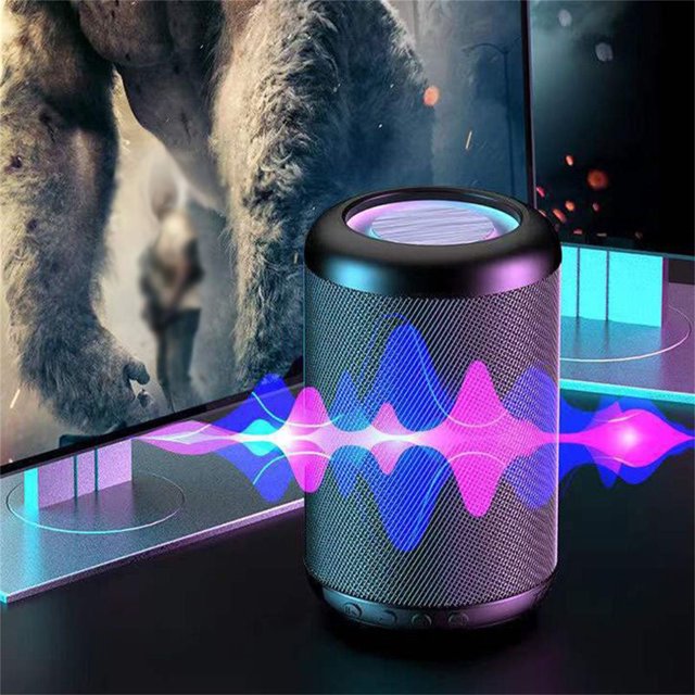 Ganfancp Mini Altavoz Bluetooth Portátil Bluetooth 5.0 Audio Outdoor Portátil 9D Audio Quality Wireless Sports Speaker Ofertas Flash : 1*Auricular Bluetooth + 1*Cable de Carga Usb