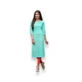 thumbnail image 4 of ZOORI, Traditional Rayon Print Kurti, Cultural Wear for Women,01, 4 of 5