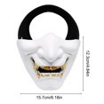 thumbnail image 5 of Máscara de media cara Máscara protectora multiusos Accesorios para fiestas de Halloween (Blanco), 5 of 5