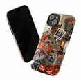 thumbnail image 3 of Aesthetic Halloween Phone Case, Vintage Collage with Skeletons & Jack-O’-Lanterns Protective Cover for iPhone 16 15 14 13 12 11 Pro Max Plus Mini, 3 of 6