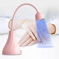thumbnail image 3 of Mini Portable Nail Dryer , 18W Cordless Rechargeable LED UV Nail Light Curing Nail Lamp with USB Cable (Pink), 3 of 4