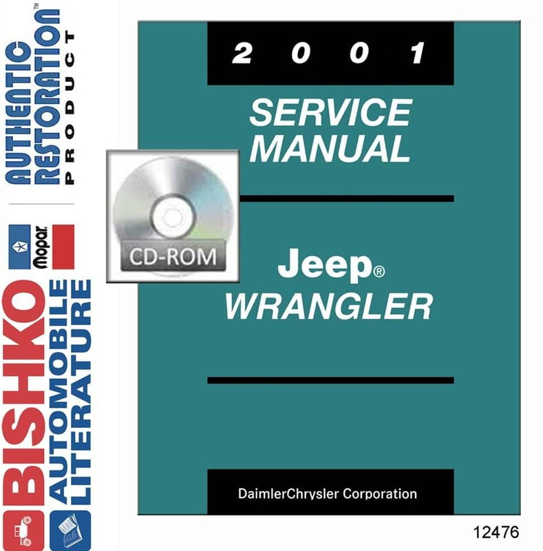 Bishko OEM Digital Repair Maintenance Shop Manual CD for Jeep Wrangler 2001  