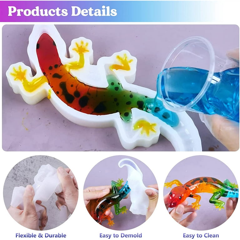LET'S RESIN Resin Molds Silicone, Pcs Animal Epoxy Resin molds