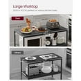 thumbnail image 5 of VASAGLE Kitchen Island with 3 Shelves, 47.2 Inches Kitchen Shelf with Large Worktop, Ebonised Oak and Black, 5 of 9