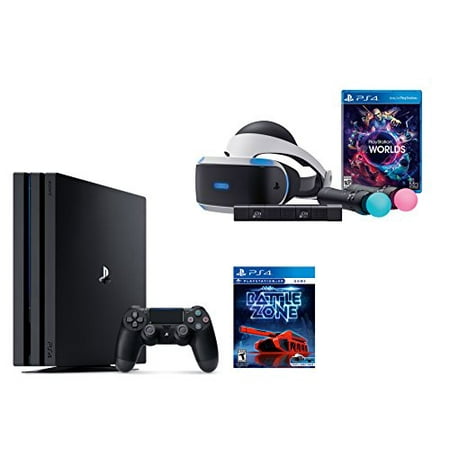 PlayStation VR Launch Bundle 3 Items:VR Launch Bundle,PlayStation 4 Pro 1TB,VR Game Disc: PSVR Battlezone