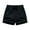 Black, variant on Admvng Women Shorts Summer High Elastic Waist Casual Basic Fitness Shorts with Zipper Pockets S-3XL