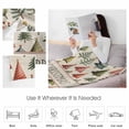 thumbnail image 4 of Merry Christmas Tree Throw Flannel Blanket 32x48In Vintage Green Pink Trees Abstract Winter Super Soft Cozy Bed Blanket, Lightweight Plush Fuzzy Bed Throw for Bedroom Sofa Couch Living Room, 4 of 4