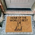 Father's Day Entrance Mat Rubber Back Kitchen Fun Carpet Front