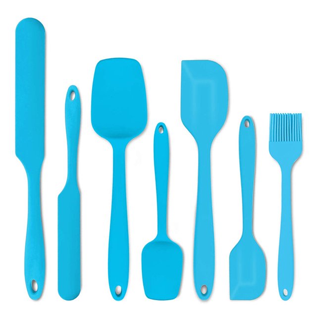 SMihono Kitchen Organizers and Storage Spatula Oil Brush Baking Silicone Kitchenware 7-piece Cream Spatula Set Kitchen Gadgets Must Have 2023