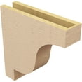 thumbnail image 5 of 4"W x 16"D x 16"H Thin Newport Rough Cedar Woodgrain TimberThane Corbel, Primed Tan, 5 of 6