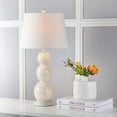 thumbnail image 5 of SAFAVIEH Jayne 26 in. Grey Glass Table Lamp with Off-White Cotton Shade, Set of 2, 5 of 8
