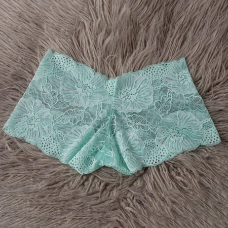 

Juebong Underwear for Women Clearance Under $10.00 New Fashion Sexy Lingerie Lace Brief Underpant Sleepwear Underwear S-XL Mint Green XL
