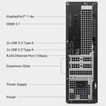 thumbnail image 4 of Dell Slim ECS1250 AI Powered Desktop (Intel Ultra 7-265, 16GB DDR5, 1TB M.2 PCIe SSD, Intel Graphics, 180W PSU, WiFi 6, Bluetooth 5.2, RJ-45, 1 Display Port, HDMI, Win 11 Pro) w/DKZ USB Port Expander, 4 of 10