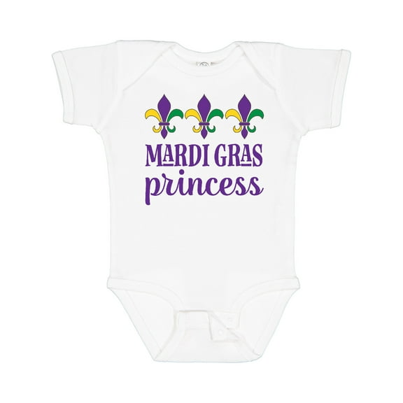 Inktastic Mardi Gras Princess Girls Baby Bodysuit