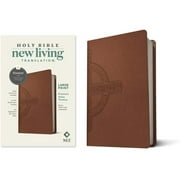 NLT Large Print Premium Value Thinline Bible, Filament Enabled (Leatherlike, Brown Celtic Cross), (Hardcover)