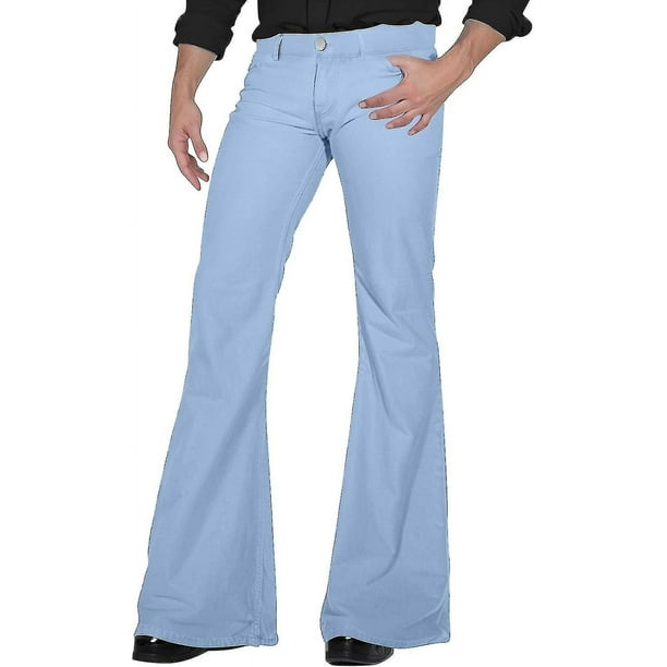70s Disco Pants For Men Mens Bell Bottom Jeans Pants 60s 70s Bell Bottoms Vintage Denim Pants Jeans For Men Walmart