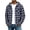 Light Blue, variant on UDAUDU Men's Flannel Hoodie Shirts Casual Comfortable Button Down Plaid Shirt Jackets for Men Long Sleeve Stylish Hooded with Pocket Dark Gray 3XL