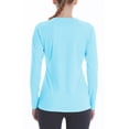 thumbnail image 2 of FEDTOSING Women's Sun Protection UPF 50+ UV/SPF Long Sleeve T-Shirt Blue,up to Size 2XL, 2 of 6