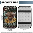 thumbnail image 5 of Yuyamidu Highland Cow Car Central Armrest Cover for Truck Van Sedan Aztec Auto Center Console Cover Sunflower Car Center Console Armrest Cushion Accessory, 5 of 7