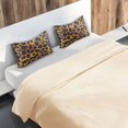 thumbnail image 5 of Yayeee Pillowcase Queen Size Set of 2 Satin Wrinkle Resistant Envelope Pillow Case, Purple Leopard Pattern, 5 of 8