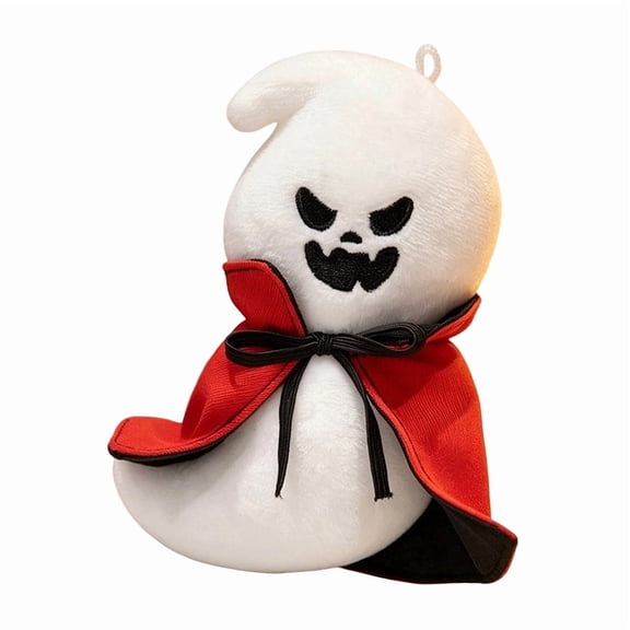 Halloween Devil Ghost Plush Doll, 5.51 in Cute Spooky Stuffed Character Toy, Soft Quirky Plushie for Kids, Party Decor, Creepy Cute Room Display and Halloween Gift,C