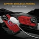 thumbnail image 2 of For iPhone 15 Pro Max Magnetic Case Lens Kickstand PC TPU Shockproof Phone Cover - Grey, 2 of 5