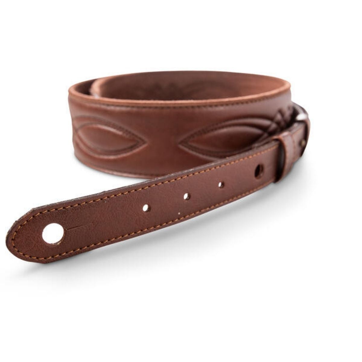Taylor Strap Vegan Leather Guitar Strap - Medium Brown 2" (4201-20)