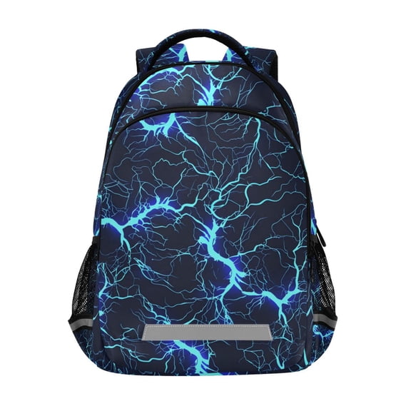 ALAZA Blue Lightning Backpack Elementary School Bag Bookbag Travel Rucksack