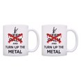thumbnail image 1 of ThisWear Rock Band Heavy Metal Music Don't Keep Calm and Turn Up The Metal 11 ounce 2 Pack Coffee Mugs, 1 of 4