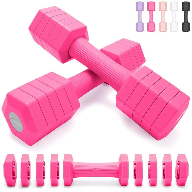 Set de Mancuernas Ajustables Fragraim de 2 a 6 kg con Recubrimiento de TPU y Goma Suave