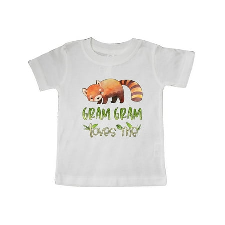 

Inktastic Gram Gram Loves Me Cute Red Panda Gift Baby Boy or Baby Girl T-Shirt