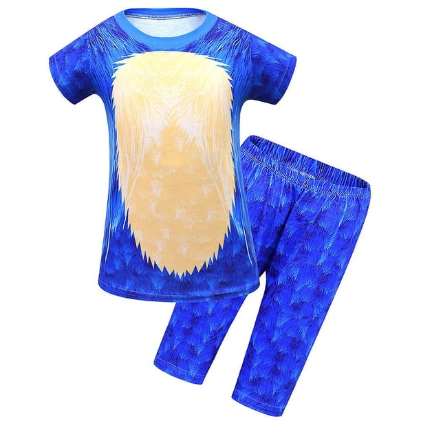 Disfraz de Sonic The Hedgehog para niños, conjunto de trajes de cumpleaños para niños, disfraces de fiesta