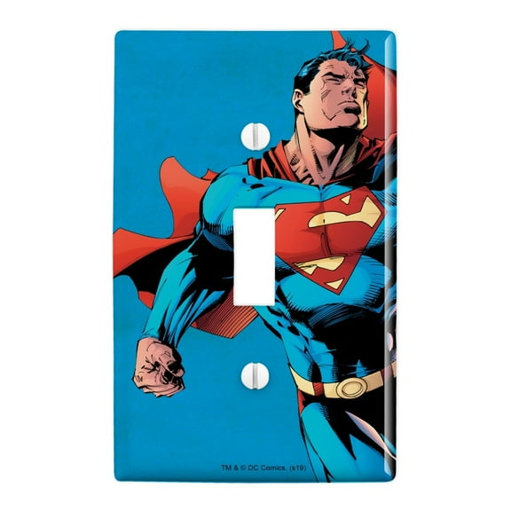 Superman Character Plastic Wall Decor Toggle Light Switch Plate Cover