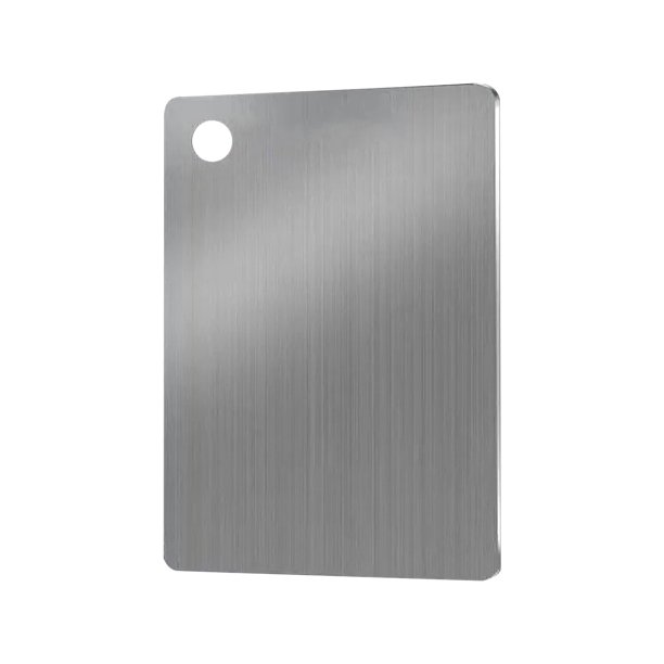 Pisexur Batería de cocina Tabla de cortar de acero inoxidable de doble cara para cocina, con orificio para colgar, ideal para carne, verduras y frutas. para la cocina del hogar