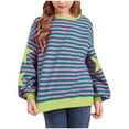 thumbnail image 2 of Ccpelsie Girl Sweater Toddler Kids Warm Crewneck Sweatshirt Pullover Fall Winter Clothes Outfits for Kids(Green,6-7 Years), 2 of 4