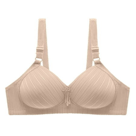 

Honeeladyy Clearance under 5$ Women s No Rims Comfortable Sexy Three Breasted Adjust Solid Color Bra