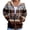 Yellow, variant on Women's Zip Up Hooded Jacket V Neck Fashion Printed Casual Hooded Zip Up Jacket with Pockets Loose Casual Fall Fashion Sweatshirt Outerwear