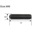 thumbnail image 2 of Lefu 12Pcs Guitar Saddle Height Screws Adjustment Electric Guitar Bridge Screws, 2 of 7