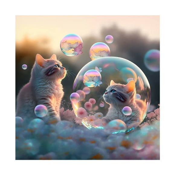 Canvas Wall Art - Ray Heere 'Mystical Morning 26' Wall Art for Living Room, Bedroom, or Office Décor by Trademark Fine Art - 14 x 14 Inches