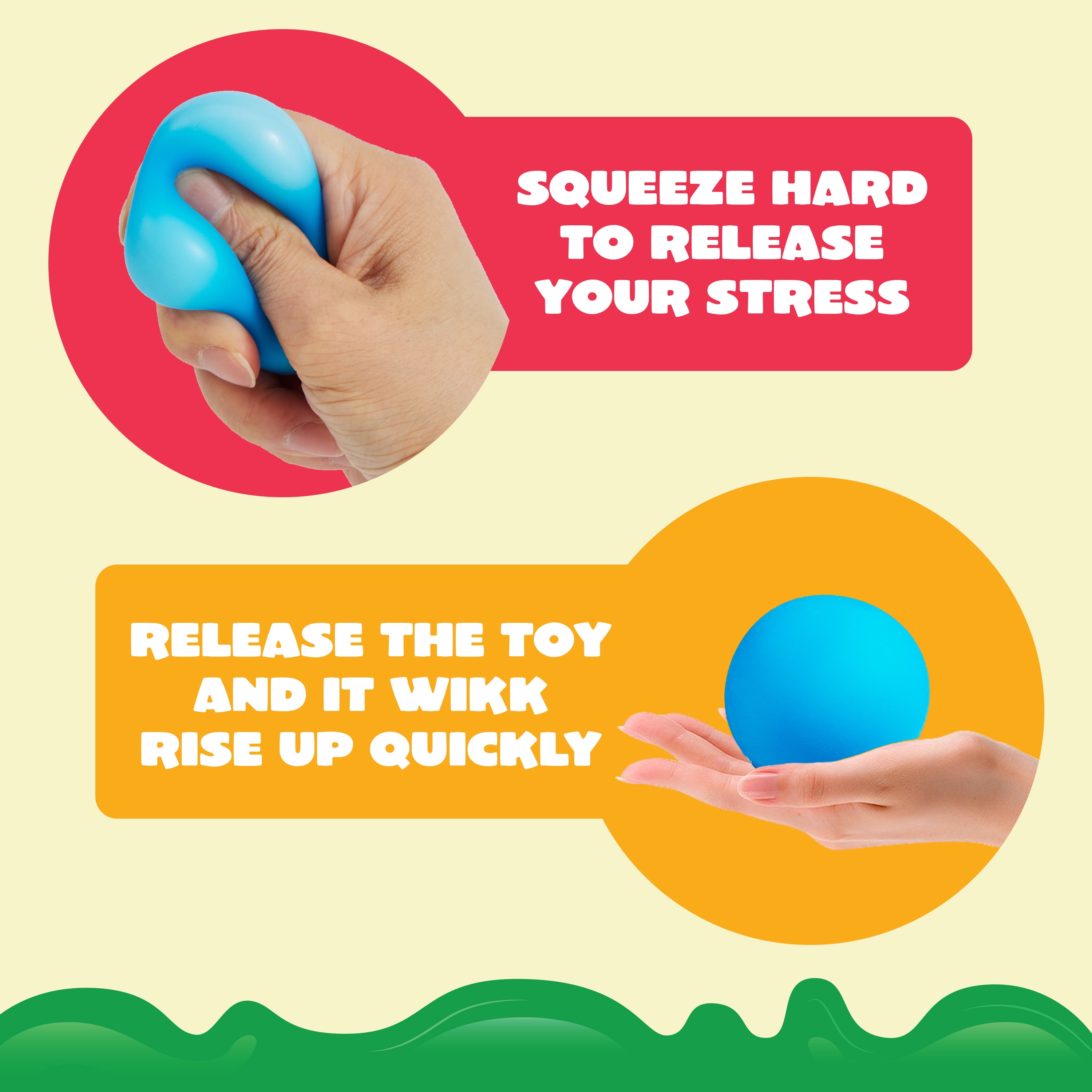 Joyfy 9 Pack Slow Rising Stress Balls Mini Sensory Fidget Toys for Adults & Kids, 1.57" Colorful Squeeze Balls for Stress Relief, Party Favors, Classroom Prizes & Office Relaxation
