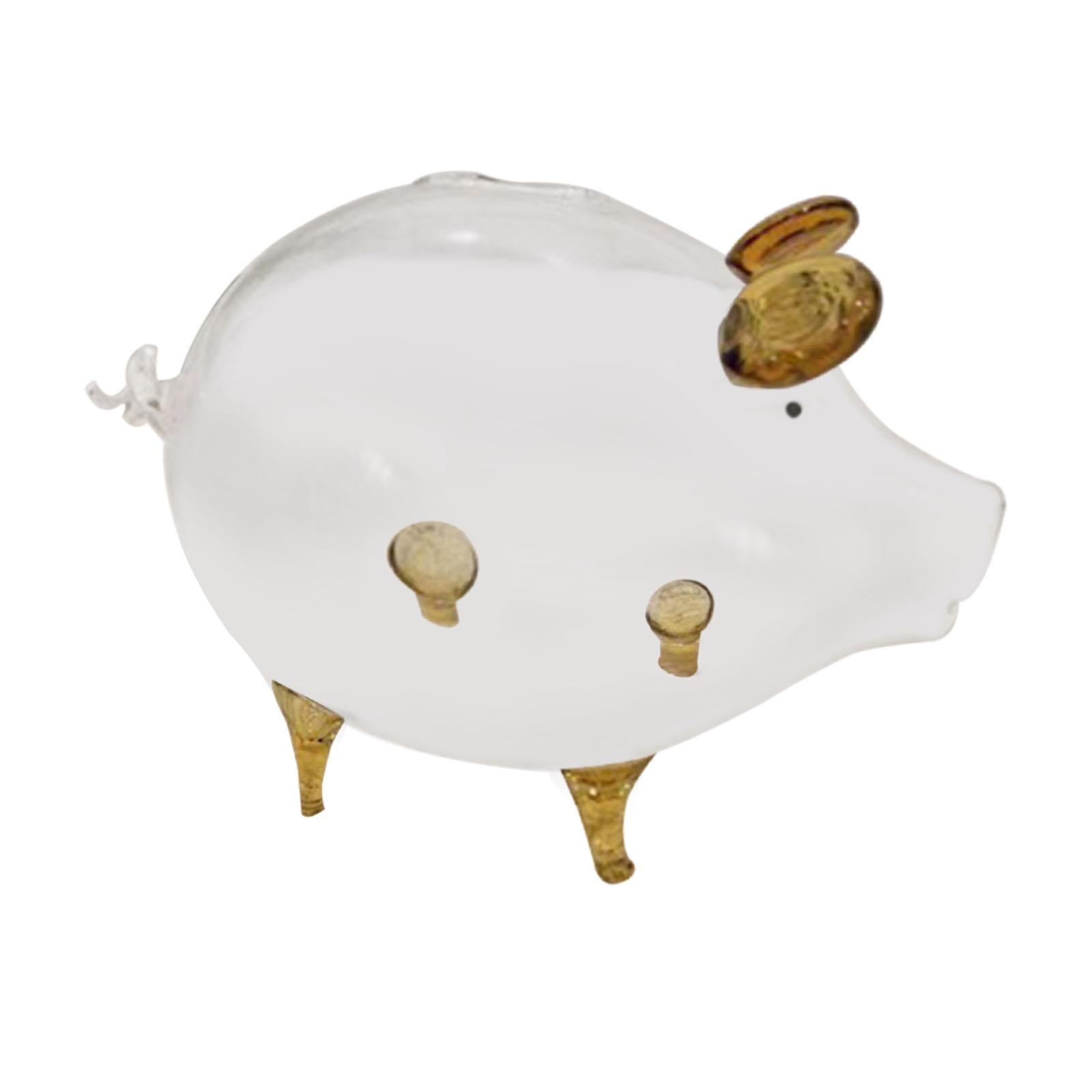 Tirelire cochon créative en céramique, pot de dépôt, boîte d'économie de pièces de monnaie, boîte d'économie d'argent pour enfants, accessoire d'ornement de bureau, cadeaux d'anniversaire  15
