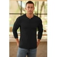 thumbnail image 3 of Iceglad Men's Henley Sweatshirt Long Sleeve Button Sweatshirt Fashion Casual Pullover Shirt, 3 of 8