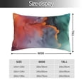 thumbnail image 2 of Honeii Colorful Abstract Waves Print Pillow Cases,Plush Throw Pillow Covers,Decorative Pillowcase for Sofa, Couch, Living Room-14"x20", 2 of 6