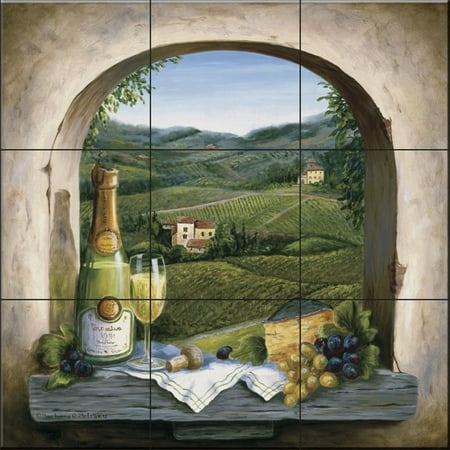 - Ceramic Tile Mural - Champagne Dreams - by Barbara Felisky - Kitchen backsplash / Bathroom shower