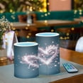 thumbnail image 6 of Set of 2 Flameless Candles Lights with Remote Control Flickering LED Candles Electric Candles for Home Decor Parties Pink Heart-shaped Sparkler, 6 of 7