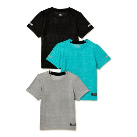 

Athletic Works Toddler Boy Active Jacquard T-Shirt 3-Pack Sizes 12M - 5T