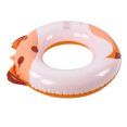thumbnail image 3 of Anillo de natación de dibujos animados de modelado de zorro, juguete de natación de animales inflable de agua para niños de PVC ecológico no tóxico para piscina (anillo de natación de modelado de, 3 of 8