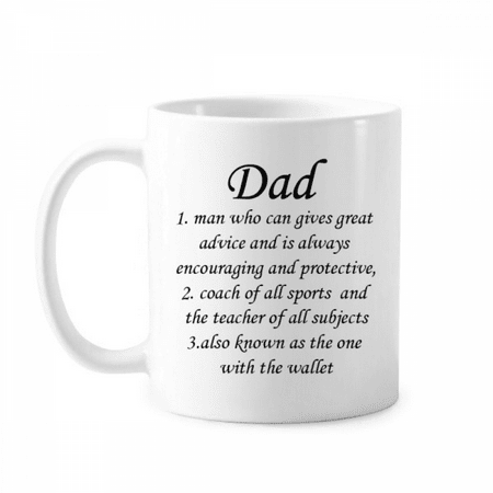 

Encouraging Dad Festival Quote Mug Pottery Cerac Coffee Porcelain Cup Tableware