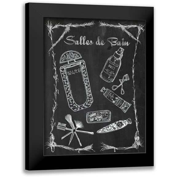 Wang, Melissa 12x14 Black Modern Framed Museum Art Print Titled - Bath Femme III