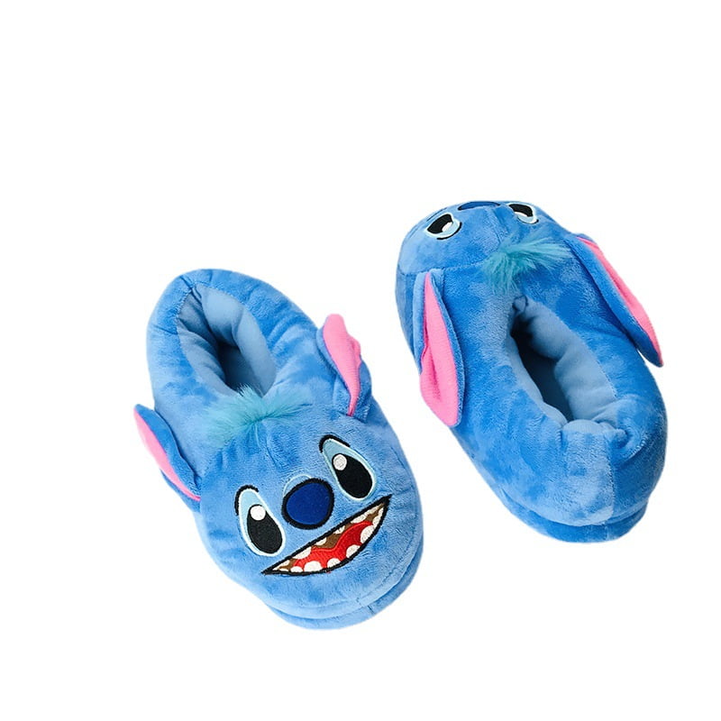 Cartoon Plush Slippers Home Indoor Thermal Shoes One Size 